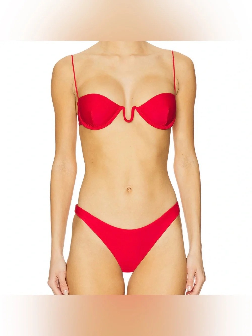 New With Tags Ziah  Red Underwire Bikini Set - Size 6